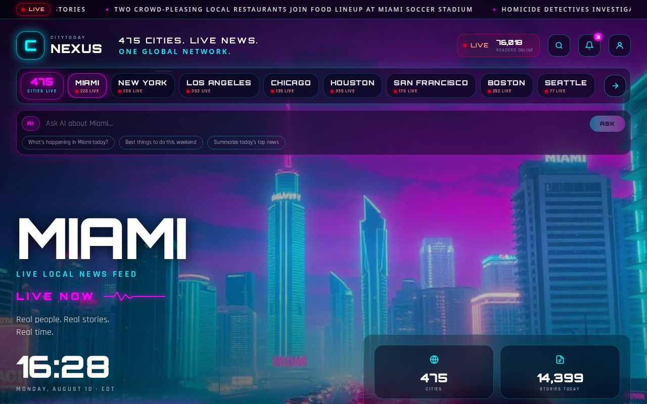 CITYTODAY NEXUS website preview